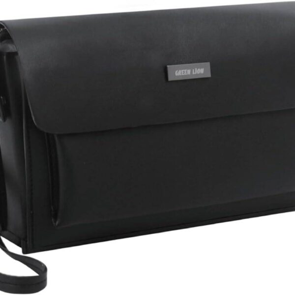 Green Lion Mara Clutch Bag - Black