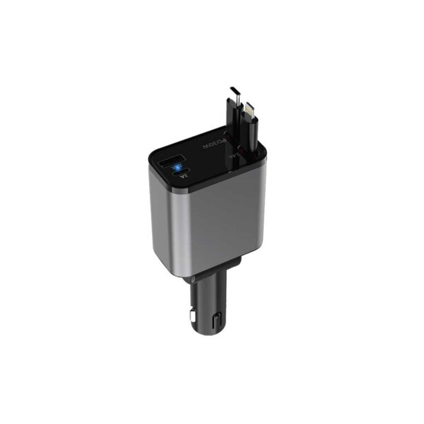 Green Lion Retractable 50W Car Charger