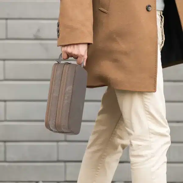 Green Lion Tirana Travel Pouch - Brown