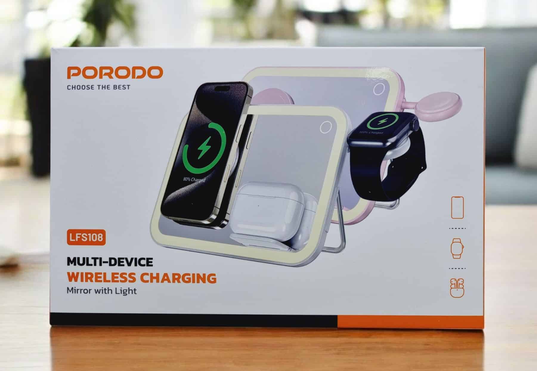Multi20Device20Mirror20Wireless20Chargingjpg_20251109_2200 Porodo Multi-Device Wireless Charging Mirror with Light - White - Image 1