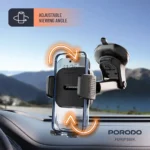 Porodo 3 in 1 Car Phone Holder - Image 3