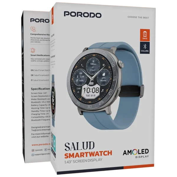 Porodo Salud Smart Watch - Blue