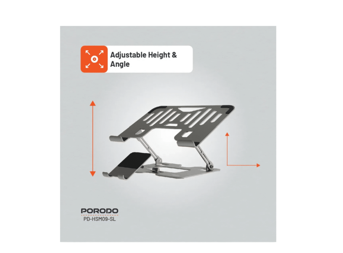 Porodo Smart Folding Laptop Stand HS09 - Image 2